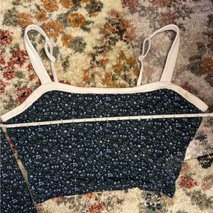 YPB by Abercrombie White/floral Top - XL